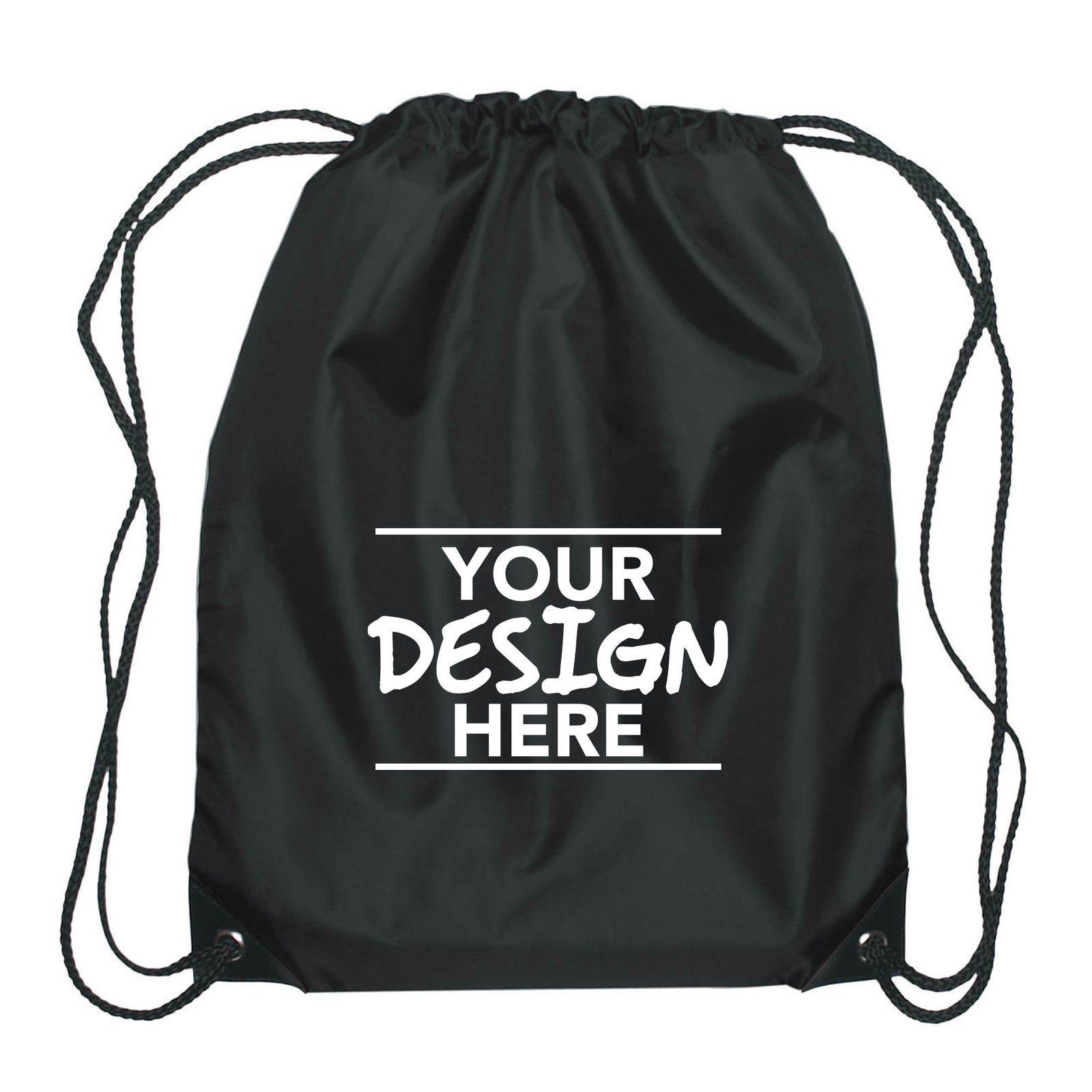 Economical Drawstring Backpack (1-Color Print)